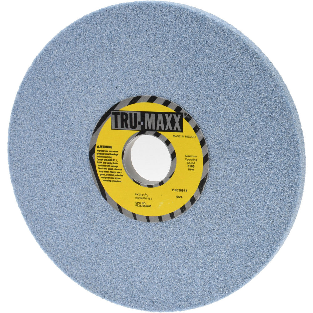 Tru-Maxx 66253255405 Surface Grinding Wheel 8" Dia, 1/2" Thick, 1-1/4" Hole, 46 Grit, I Hardness
