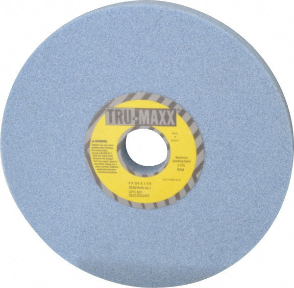 Tru-Maxx 66253255407 Surface Grinding Wheel 8" Dia, 3/4" Thick, 1-1/4" Hole, 46 Grit, I Hardness