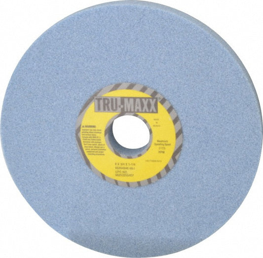 Tru-Maxx 66253255407 Surface Grinding Wheel 8" Dia, 3/4" Thick, 1-1/4" Hole, 46 Grit, I Hardness