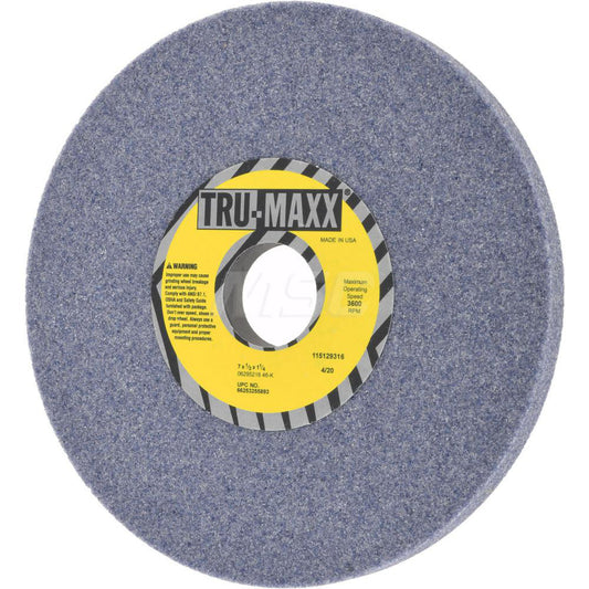 Tru-Maxx 66253255893 Surface Grinding Wheel 7" Dia, 1/2" Thick, 1-1/4" Hole, 46 Grit, K Hardness