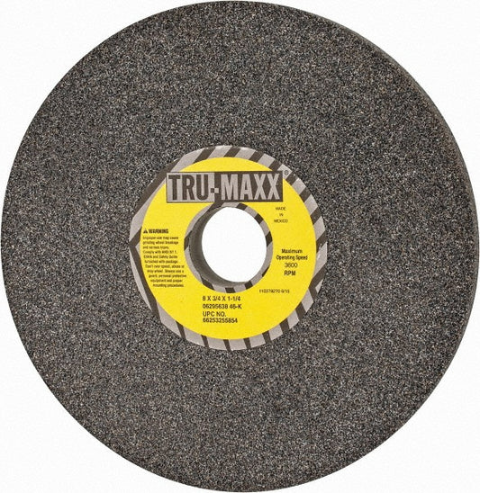 Tru-Maxx 66253255854 Surface Grinding Wheel 8" Dia, 3/4" Thick, 1-1/4" Hole, 46 Grit, K Hardness