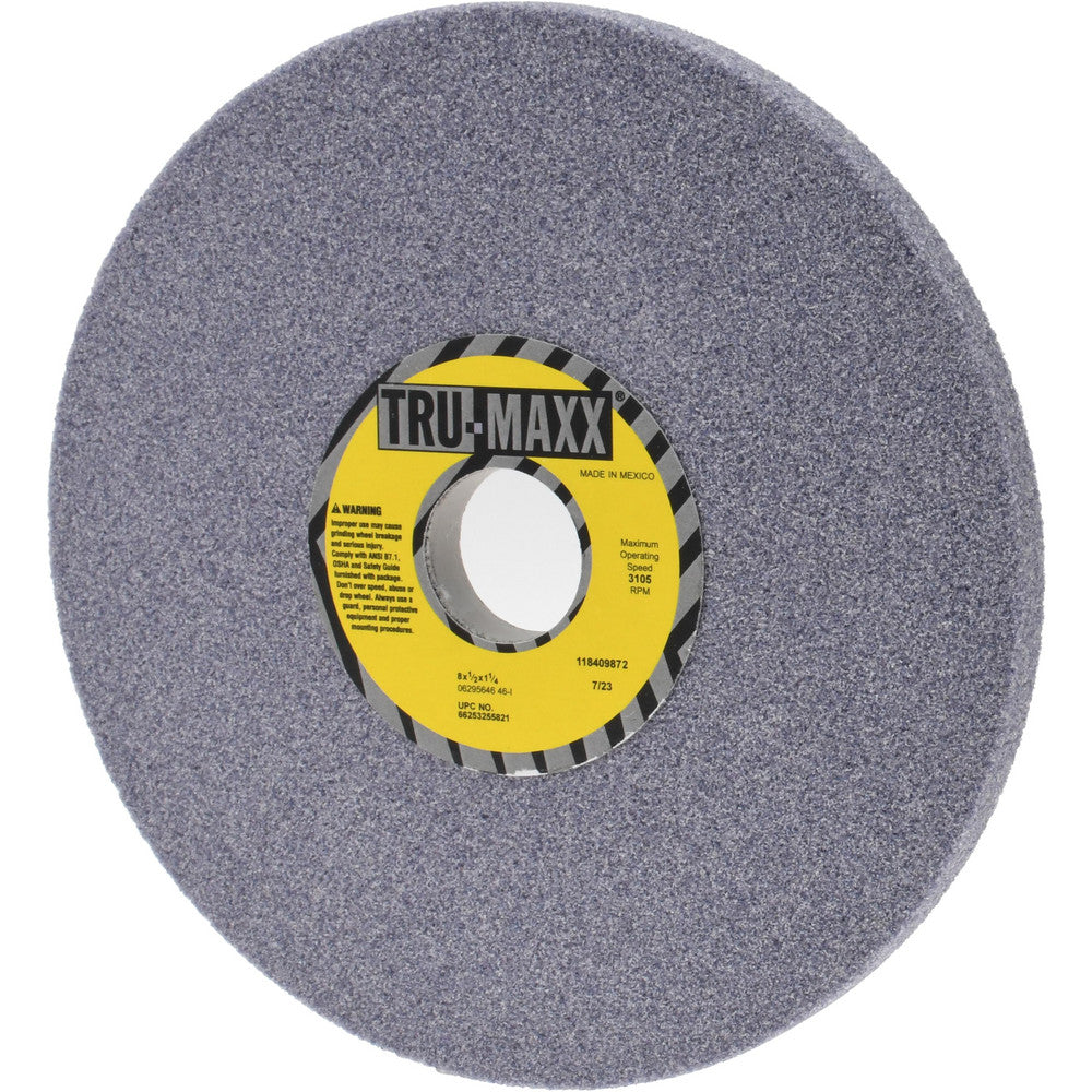 Tru-Maxx 66253255821 Surface Grinding Wheel 8" Dia, 1/2" Thick, 1-1/4" Hole, 46 Grit, I Hardness