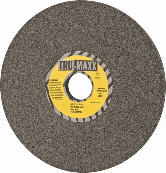 Tru-Maxx 66253255829 Surface Grinding Wheel 8" Dia, 1/2" Thick, 1-1/4" Hole, 60 Grit, K Hardness