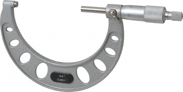 Value Collection 105-04-111 Mechanical Outside Micrometer 4" Range, 0.0001" Graduation