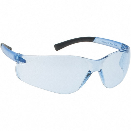 PYRAMEX S2560S Safety Glass Scratch-Resistant, Polycarbonate, Blue Lenses