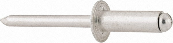RivetKing ABA88/P100 Open End Blind Rivet Size 88, Dome Head, Aluminum Body, Aluminum Mandrel