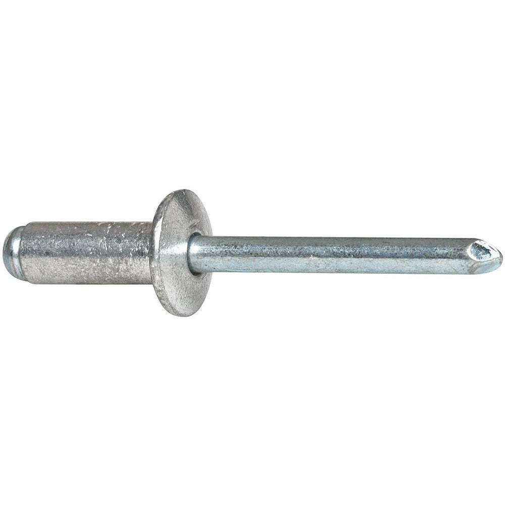 RivetKing ABS86/P100 Open End Blind Rivet Size 86, Dome Head, Aluminum Body, Steel Mandrel
