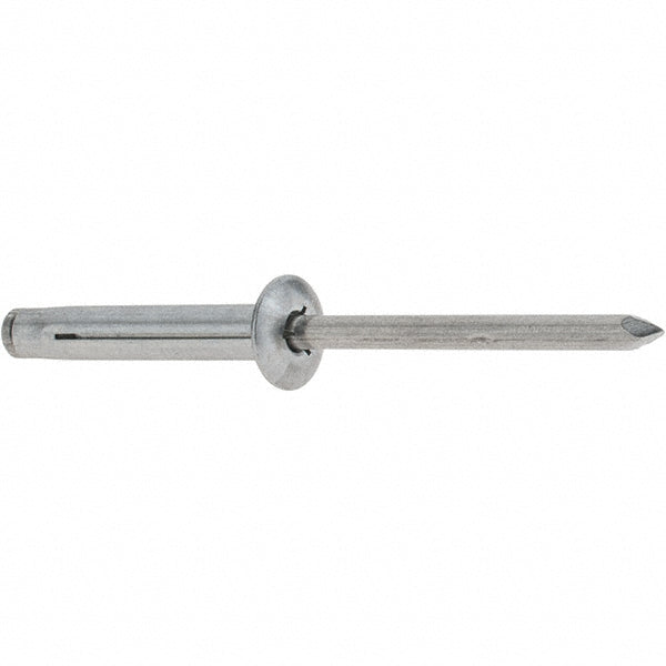 RivetKing ABL0640/P100 Tri Folding Blind Rivet Size 640, Dome Head, Aluminum Body, Aluminum Mandrel