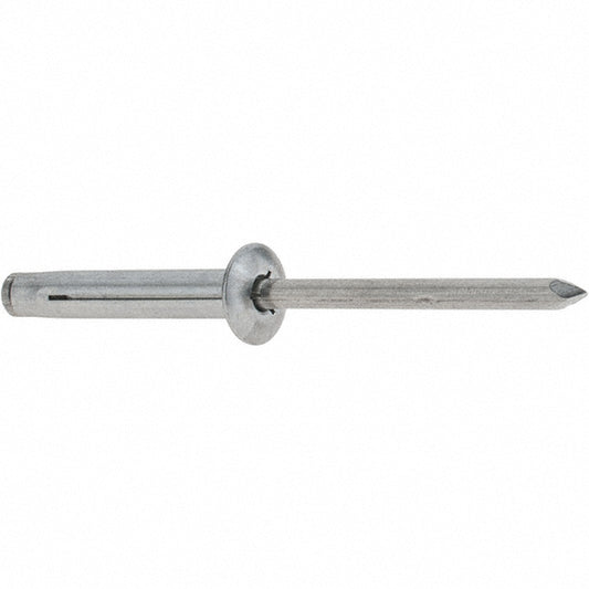 RivetKing ABL0640/P100 Tri Folding Blind Rivet Size 640, Dome Head, Aluminum Body, Aluminum Mandrel