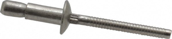 RivetKing FBF64/STR/P100 Structural with Locking Stem Blind Rivet Size 64, Dome Head, Stainless Steel Body, Stainless Steel Mandrel