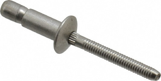 RivetKing FBF86/STR/P100 Structural with Locking Stem Blind Rivet Size 86, Dome Head, Stainless Steel Body, Stainless Steel Mandrel