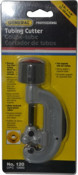 General 120 Hand Tube Cutter 1/8 to 1-1/8" Tube