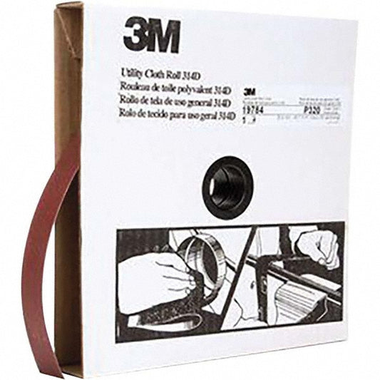 3M 7000118506 1" x 50 Yd 320 Grit Aluminum Oxide Shop Roll