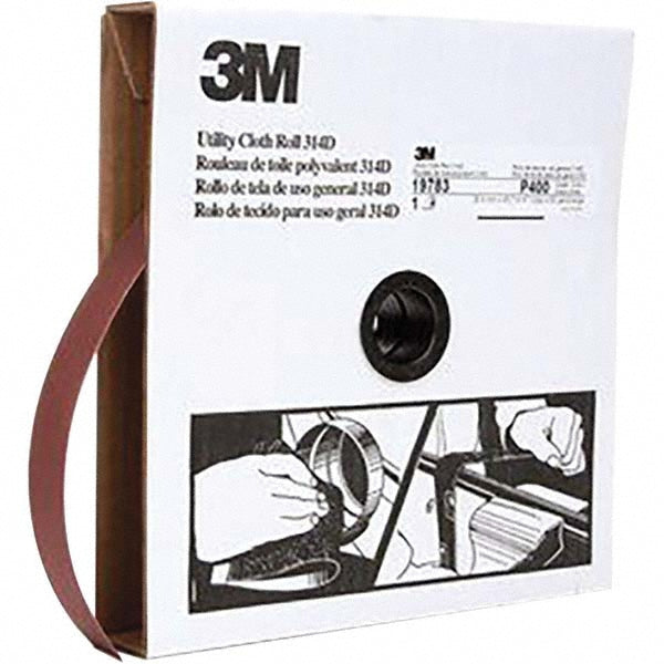 3M 7000118505 1" x 50 Yd 400 Grit Aluminum Oxide Shop Roll