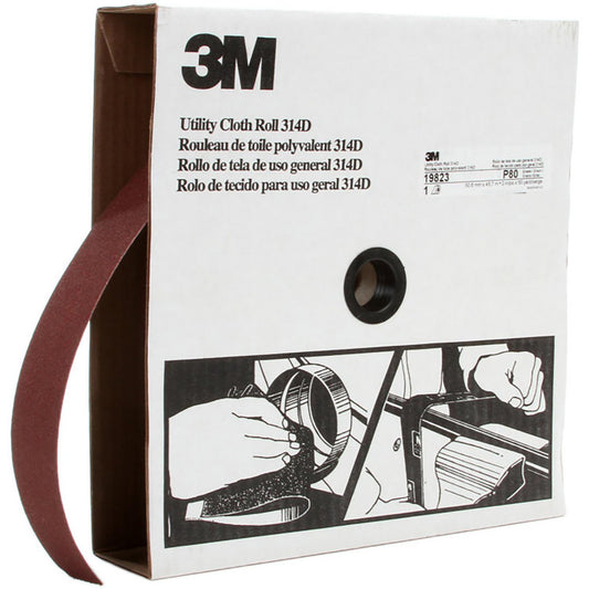 3M 7000118543 2" x 50 Yd 80 Grit Aluminum Oxide Shop Roll