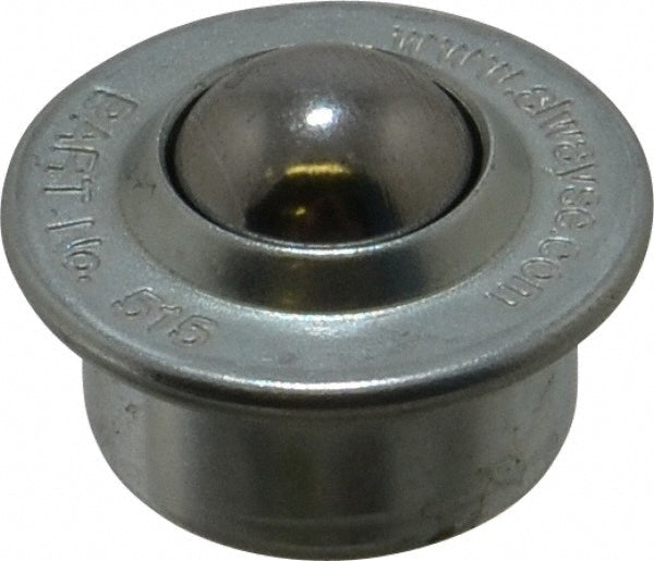 SKF BT 515-0-13 Ball Transfer 15 mm Ball Dia, Carbon Steel, Round Base