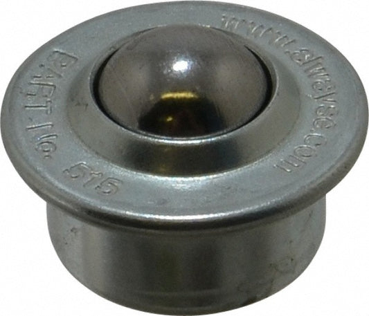 SKF BT 515-0-13 Ball Transfer 15 mm Ball Dia, Carbon Steel, Round Base