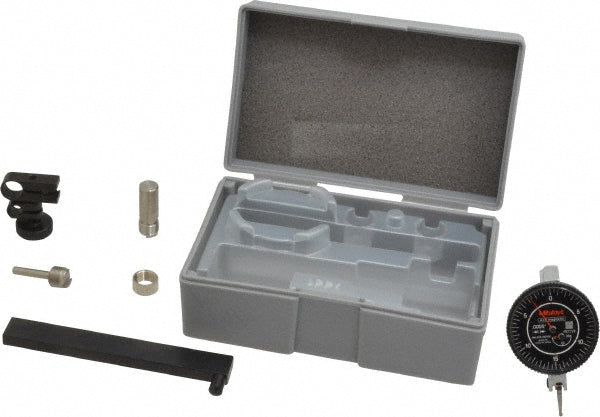 Mitutoyo 513-442-16T Test Indicator Kit 9 Pc, 0.0600" Max, 1.5748" Dial Dia, 0-15-0, 0.0005" Accuracy