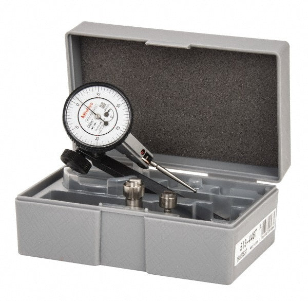 Mitutoyo 513-446-10T Test Indicator Kit 9 Pc, 0.0600" Max, 1.5748" Dial Dia, 0-15-0, 0.0005" Accuracy