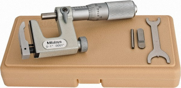 Mitutoyo 117-107 0 to 1 Inch, Carbide Face, Mechanical Multi Anvil Micrometer