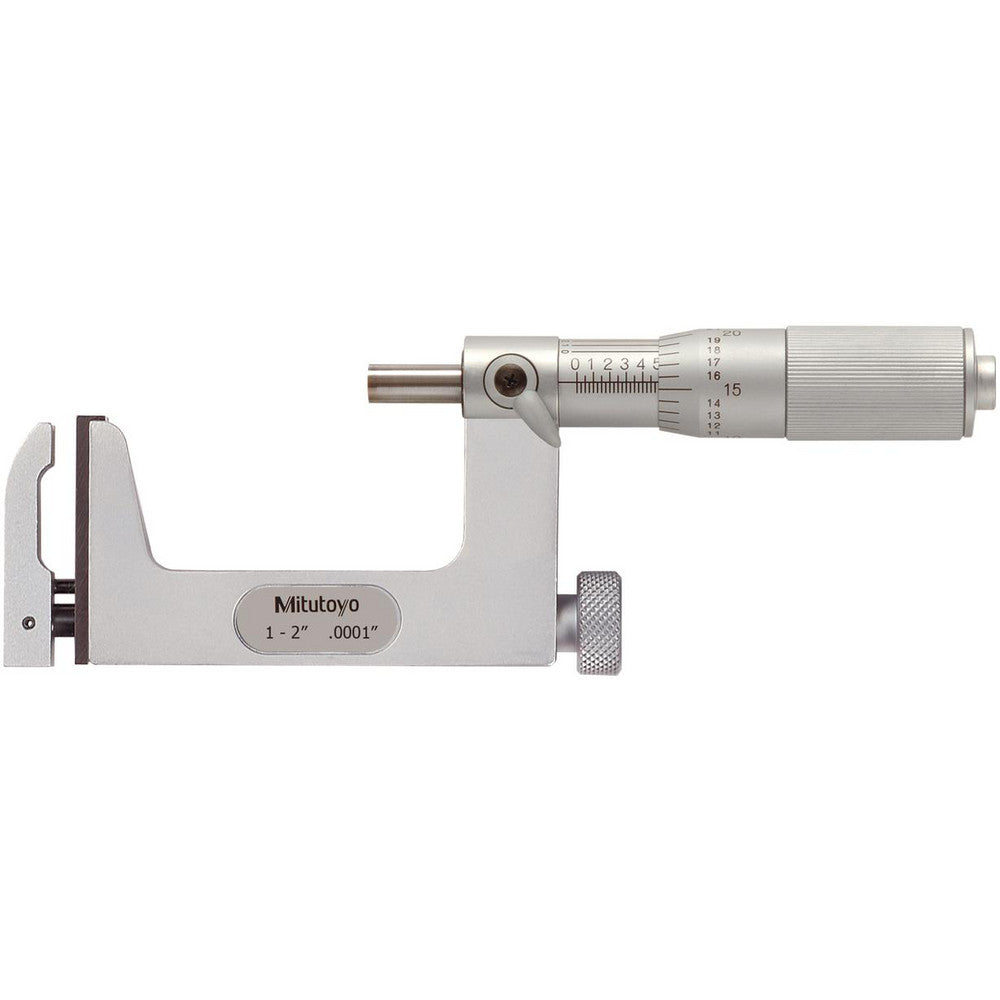 Mitutoyo 117-108 1 to 2 Inch, Carbide Face, Mechanical Multi Anvil Micrometer