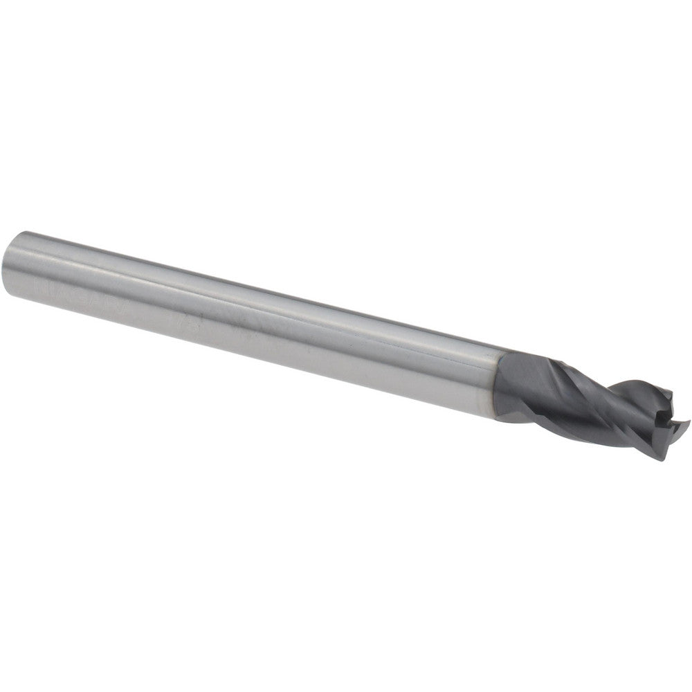 Seco 17003404 Corner Radius End Mill 3/16" Dia, 5/16" LOC, 0.0100" Radius, 3 Flute, Solid Carbide