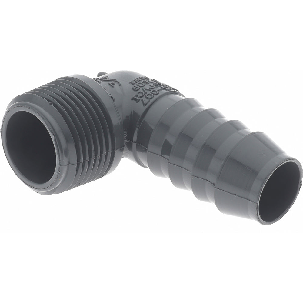 Value Collection 1413-007 Barbed Tube Elbow 3/4" Barbs, 3/4" MIPT