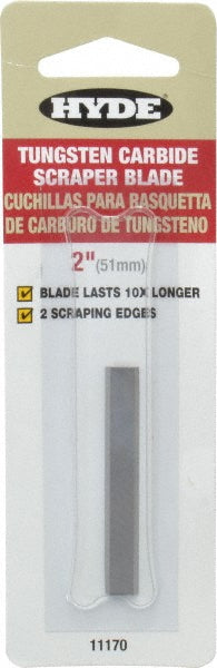 Hyde Tools 11170 Solid Carbide 2-Edge Scraper Replacement Blade