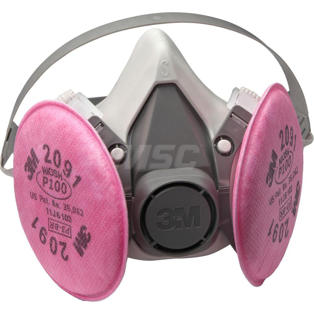 3M 7010383694 Half Facepiece Respirator with Cartridge Small, Thermoplastic Elastomer, Bayonet