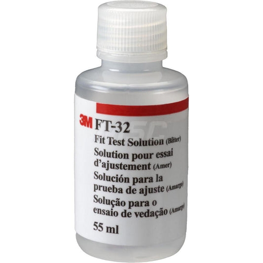 3M 7100350838 Respiratory Fit Testing Accessories Type Solution (Bitter)  Description Fit Test Solution - Bitter (55ml bottle)  Solution Type Fit Test Solution  Container Type Bottle  Container Size 55.0ml  