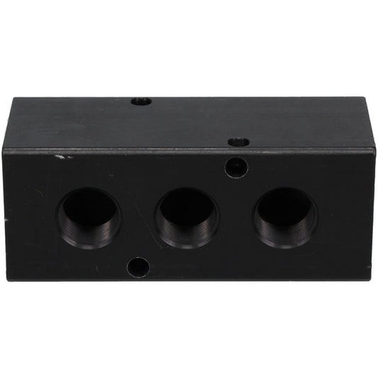 POLYCONN PCM30-375-03B Manifold 1/2" Inlet, 3/8" Outlet, 2 Inlet Ports, 3 Outlet Ports, 3.75" OAL, 1.5" OAW, 1-1/2" OAH