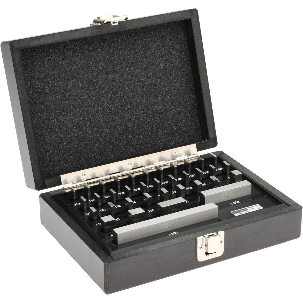 SPI 30-914-6 36 Piece, 0.05 to 4", Grade 0, Steel Gage Block Set
