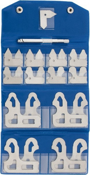 Value Collection 615-4025 Radius Gage Set Steel, 1/64 to 1/2" Radius, 25 pc