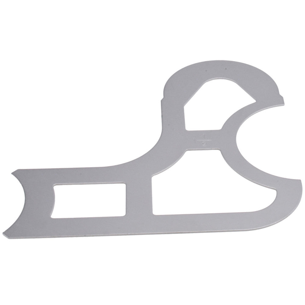 Value Collection 615-4208 Radius Gage Set Steel, 1-1/16 to 1-1/2" Radius, 1/16" Graduation, 8 pc