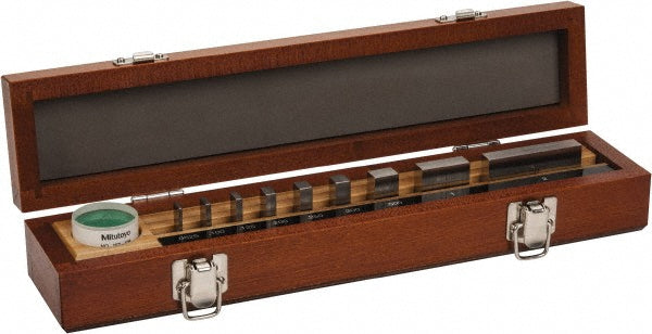 Mitutoyo 516-930-26 Gage Block Set 0.0625 to 2'' Range, 9 Pc, Steel