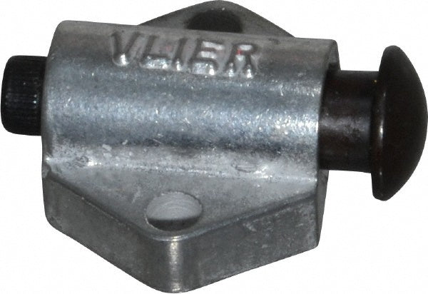 Vlier SS88 7/8" Base Width, 1/8" Stroke Len, 3/8" Stop Head OD, 21/32" Btw Mt Hole Ctrs, 19/32" Btw Mt Hole & Edge, Round Spring Locating Stop