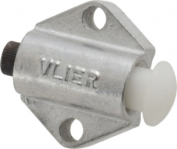 Vlier NSS88 7/8" Base Width, 1/8" Stroke Len, 3/8" Stop Head OD, 21/32" Btw Mt Hole Ctrs, 19/32" Btw Mt Hole & Edge, Round Spring Locating Stop