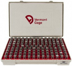 Vermont Gage 101200700 Class ZZ Plug Gage Set 0.626 to 0.75" Range, 125 Pc