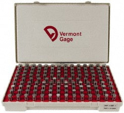 Vermont Gage 101100600 Class ZZ Plug Gage Set 0.501 to 0.625" Range, 125 Pc
