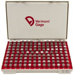Vermont Gage 101100700 Class ZZ Plug Gage Set 0.626 to 0.75" Range, 125 Pc