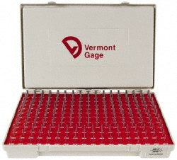 Vermont Gage 101300400 Class ZZ Plug Gage Set 0.0615 to 0.2505" Range, 190 Pc