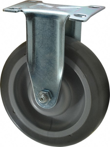 Shepherd 110321 Rigid Top Plate Caster Polyurethane, 5" Wheel Dia, 1-1/4" Wheel Width, 225 lb Capacity, 6-1/4" OAH