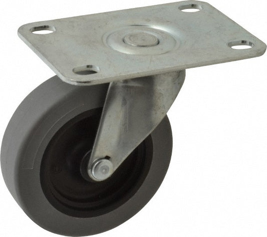 Shepherd 102947 Swivel Top Plate Caster Polyurethane, 3" Wheel Dia, 13/16" Wheel Width, 120 lb Capacity, 3-1/2" OAH