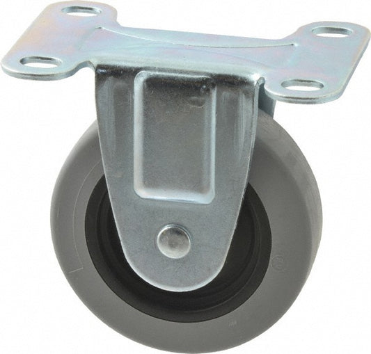 Shepherd 103078 Rigid Top Plate Caster Polyurethane, 3" Wheel Dia, 13/16" Wheel Width, 120 lb Capacity, 3-1/2" OAH
