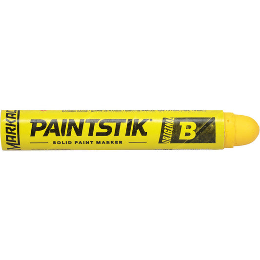 Markal 80221 Solid Paint Marker Yellow, Oil Base, Round Tip