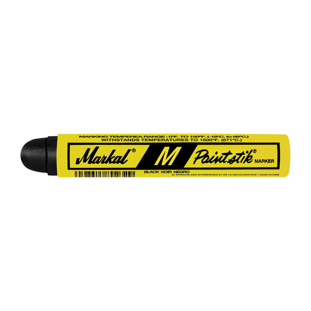 Markal 81923 Solid Paint Marker Black, Oil Base, Round Tip