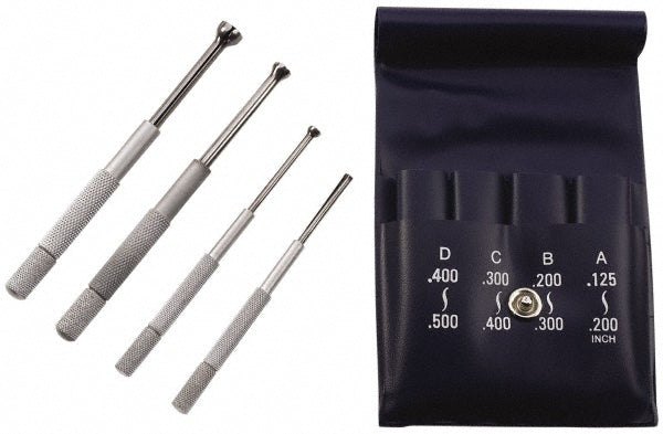 TESA Brown & Sharpe 599-596 1/8 to 1/2 Inch Measurement, Small Hole Gage Set