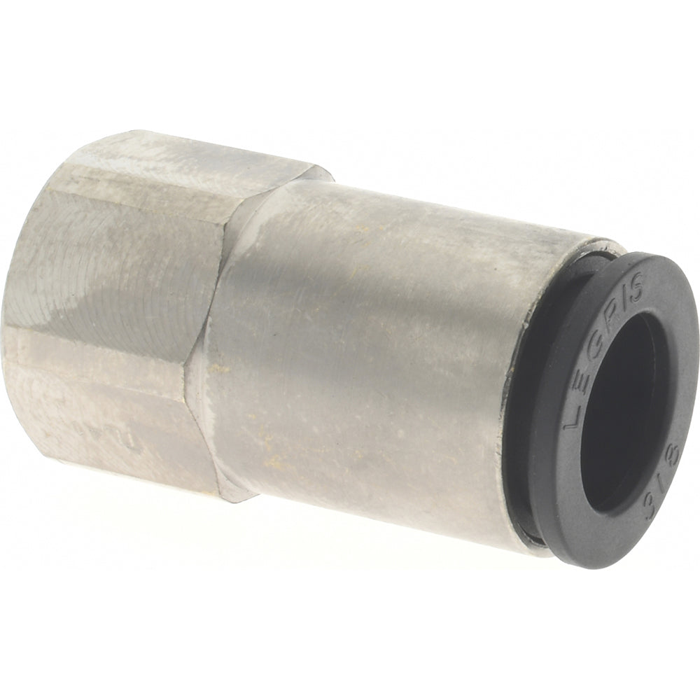 Legris 3014 60 11 Push-To-Connect Tube Fitting Connector, Straight, 1/8" Thread, 3/8" OD