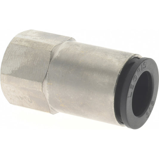 Legris 3014 60 11 Push-To-Connect Tube Fitting Connector, Straight, 1/8" Thread, 3/8" OD