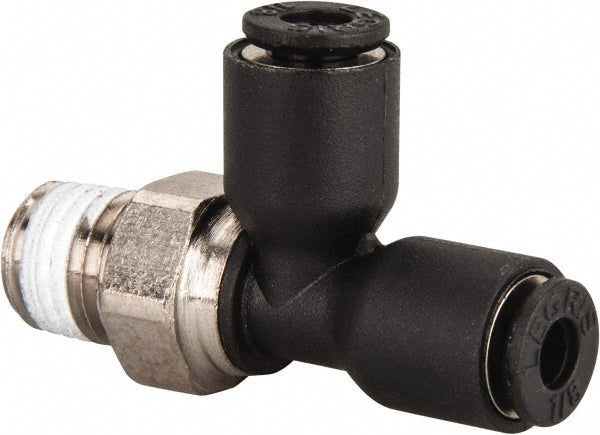 Legris 3103 53 08 Push-To-Connect Tube Fitting Male Run Tee, 1/16" Thread, 1/8" OD